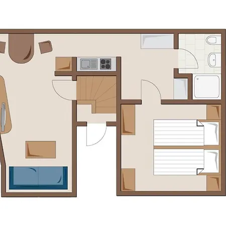 Apartment App. Deck 5, Idyll. Innenhof