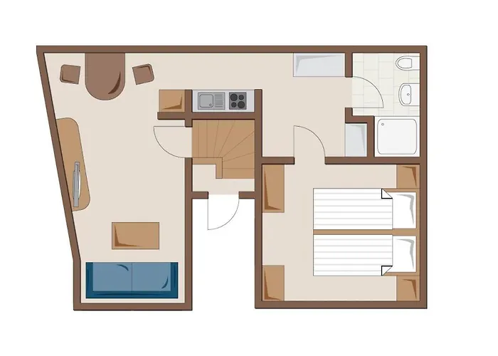 アパート App. Deck 5, Idyll. Innenhof